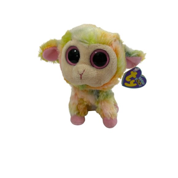 Ty Beanie Boos Blossom Easter Lamb 6” Stuffed Animal Plush Toy Unisex Beanbag - Picture 6 of 10